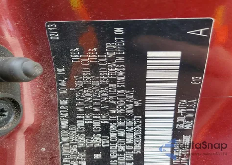 2013 Toyota Sienna Le из США, поврежденный, VIN 5TDKK3DC7DS347370